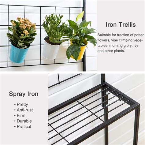 Buy Copree Metal Tier Hanging Plant Stand Planter Shelves Flower Pot