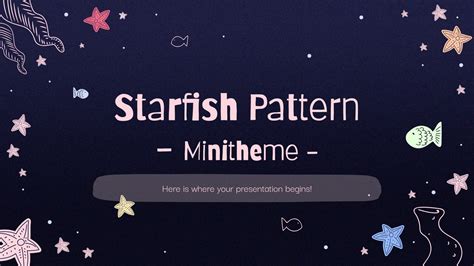 Starfish Pattern Minitheme Presentation