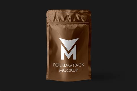 Free Foil Pouch Mockup Psd Psfreebies