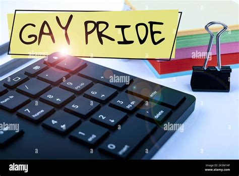 Writing Displaying Text Gay Pride Business Showcase Dignity Of An Idividual That Belongs To