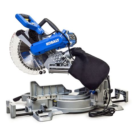 Kobalt 12 In 15 Amp Dual Bevel Sliding Compound Corded Miter Saw In The Miter Saws Department At