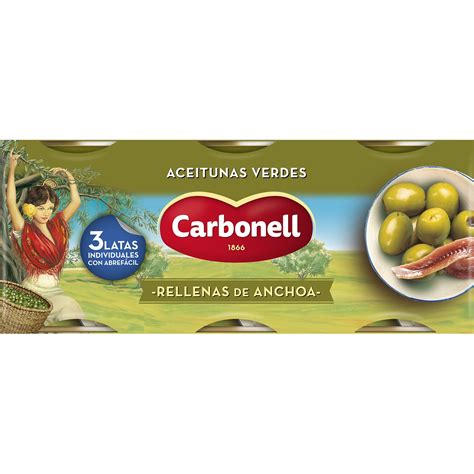 Comprar Aceitunas Verdes Rellenas De Anchoa Pack Latas G Neto