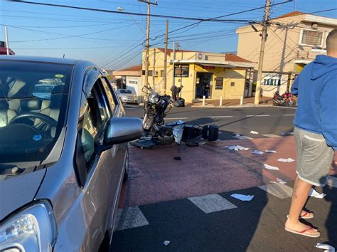 Batida Entre Carro E Duas Motos Deixa Três Feridos Em Ribeirão Preto