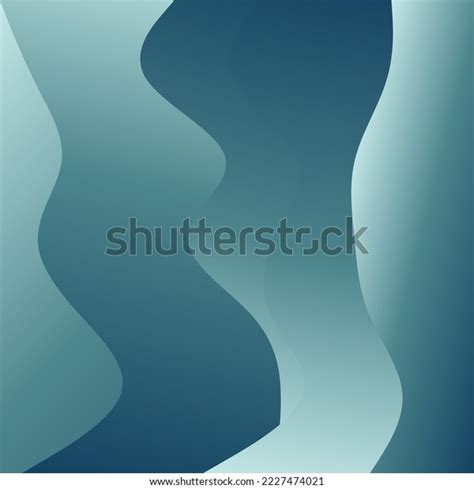 Abstract Green Waves Background Dynamic Shapes Stock Vector Royalty