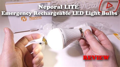 Neporal LITE Emergency Rechargeable LED Light Bulbs REVIEW YouTube