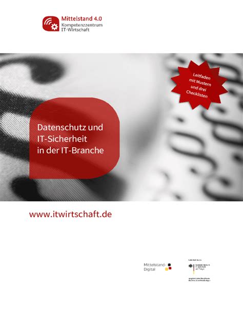 Ausf Llbar Online Datenschutz Und It Sicherheit In Der It Branche Kiw