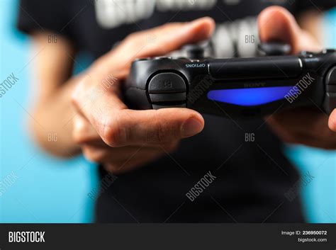 Male Hands Holding PS4 Image & Photo (Free Trial) | Bigstock