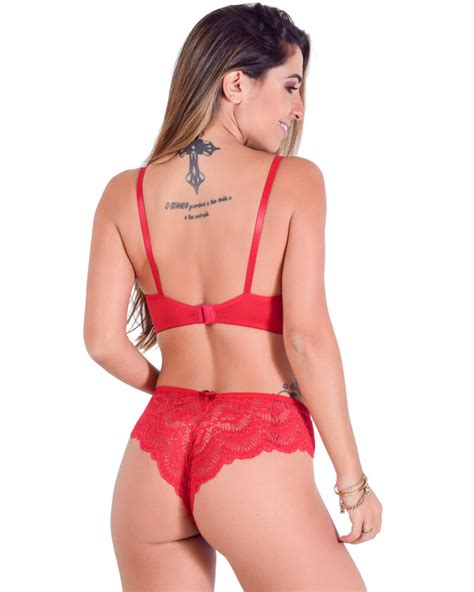 Conjunto Sem Bojo Renda Arco TJ Vip