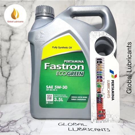 Fully Synthetic Pertamina Fastron ECO Green 5W 30 3 5 Liter Oli Mesin