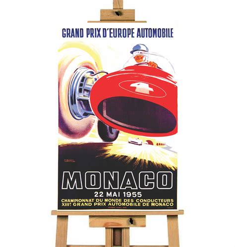 Racing Is Life Style Top Vintage Official Monaco Grand Prix Posters