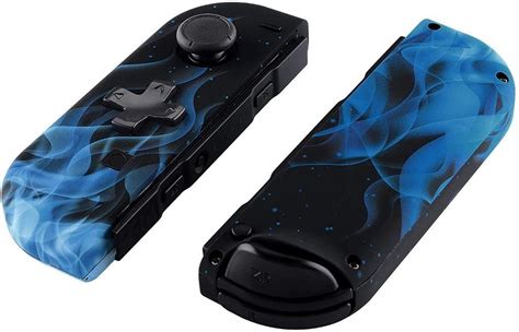 Extremerate Blue Flame Soft Touch Joycon Handheld Controller