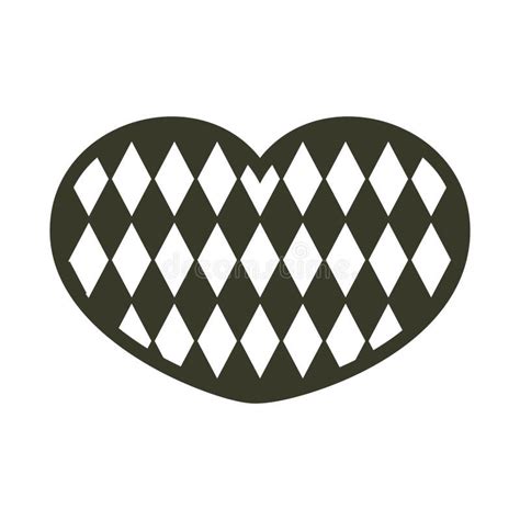 Checkered Heart Pattern Stock Vector Illustration Of Love 16997300