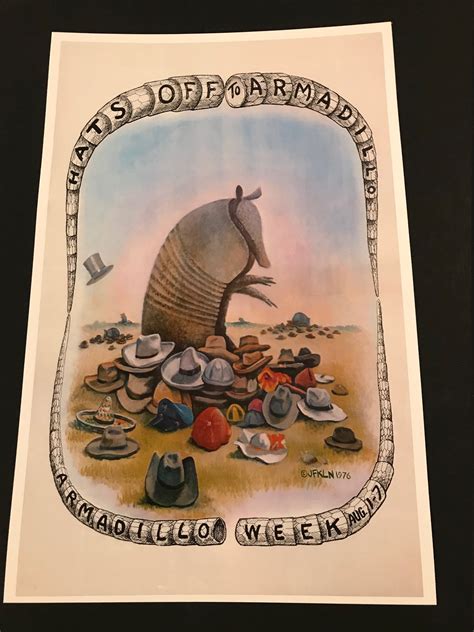 1974 Armadillo World Headquarters AWHQ Tribute Poster Special Etsy