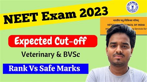 Veterinary Expected Cut Off Neet Expected Cut Off Bvsc