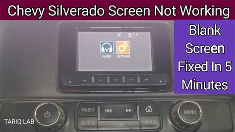 Chevy Silverado Touch Screen Not Working