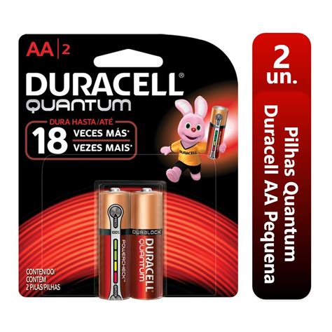 Pilhas Aa Pequena Duracell Alcalina Quantum Tipo Modelo A Cilindrico