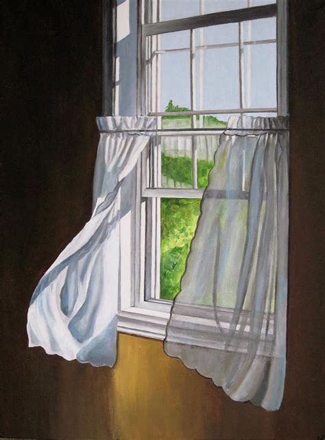 Open Window Painting by Lillian Bell