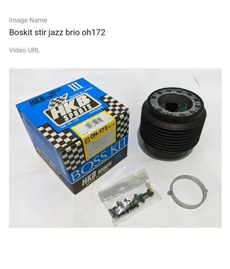 Jual Boskit Stir Honda Jazz Brio Boskit Stier Racing Hkb Jepang Mobil