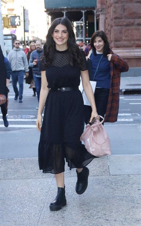 Ella Rubin in a Black Dress Arrives at Build Series in New York 10/18