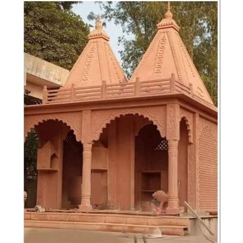 Feet Brown Sandstone Temple Design Modern Thickness Mm At Rs