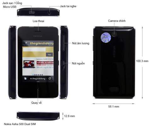 Nokia Asha 500 Dual SIM Thegioididong