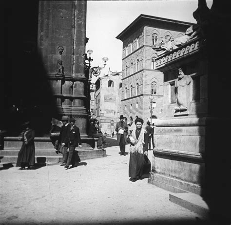 Ecke Der Loggia Dei Lanzi In Florenz M Rz April Deutsches