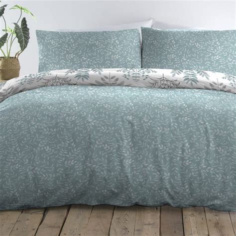 Emily Easy Care Duck Egg Duvet Cover And Pillowcase Set Dunelm