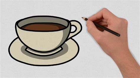 How To Draw A Coffee Cup Step By Step Easy Coffee Cup Drawing Lesson