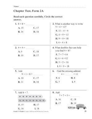 Chapter Test Form A Fill Online Printable Fillable Blank Pdffiller