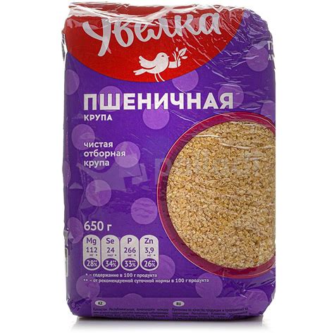 Крупа Увелка 650г пшеничная купить за 144 руб. с доставкой на дом в ...