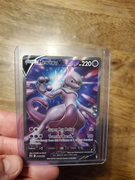 Mavin 2022 Pokemon Mewtwo V SWSH229 Full Art Promo Card