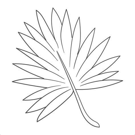 Palm Leaf Template