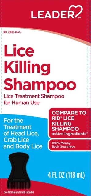 Dailymed Leader Lice Killing Piperonyl Butoxide Pyrethrum Extract Shampoo