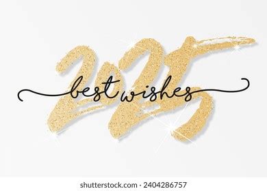 2025 Happy New Year Best Wishes Stock Vector (Royalty Free) 2404286757 ...