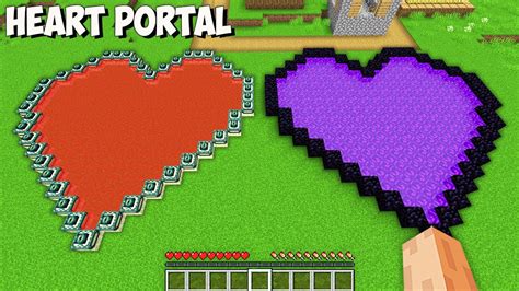 Which GIANT HEART PORTAL Is BETTER In Minecraft I Found THE BIGGEST