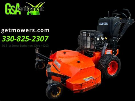 48 Kubota Wh1548 Commercial Walk Behind Mower Hydro Electric Start Lawn Mowers For Sale