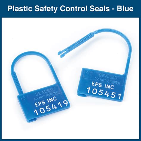 Plastic Safety Control Seals Numbered 100 Seals