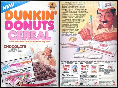 1988 Dunkin Donuts Cereal Box By Bolio88 Via Flickr With Images