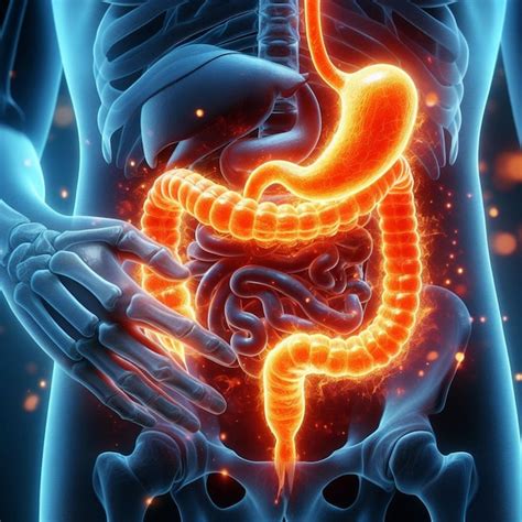 Premium Photo Human Intestine Acid Reflux Examination