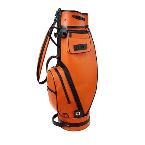 Orange Calfskin Golf Bag 1 Golf Bags Bags Leather