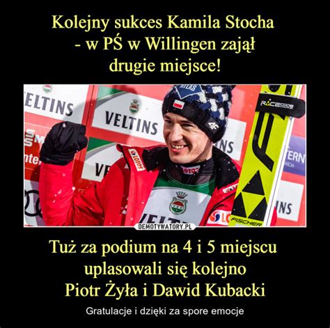 Kolejny Sukces Kamila Stocha W P W Willingen Zaj Drugie Miejsce