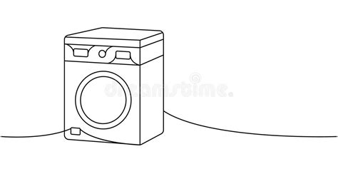 Washing Machine Drawing Vector Stock Illustrations 1535 Washing