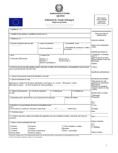 Formulario De Solicitud De Visa Fill Out And Sign Printable Pdf The