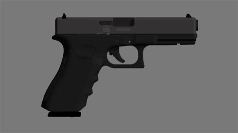 Glock G17 Gen5 3d Model By 3dacuvision 43 Off