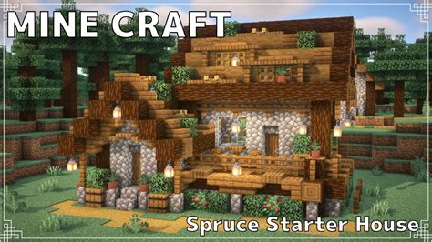 Minecraft How To Build A Spruce Starter House