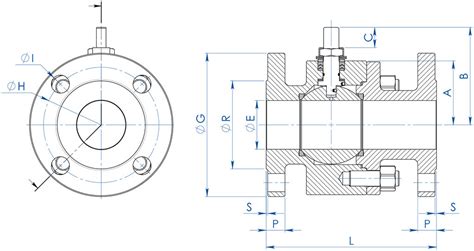 Thor Split Body Pn 16 40 Ansi 150 300 Stainless Steel Ball Valve