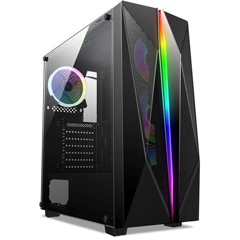 Gabinete Gamer Liketec Killer Rgb Fita Led Frontal Fan Rgb Usb