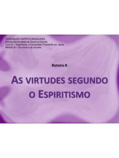 S VIRTUDES SEGUNDO O ESPIRITISMO Febnet Org Br S Virtudes Segundo O