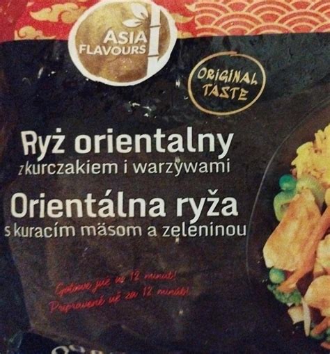 Ryż orientalny z kurczakiem i warzywami Asia Flavours калорійність