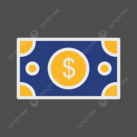 Dollar Note Clipart Transparent Background Dollar Note Icon Isolated